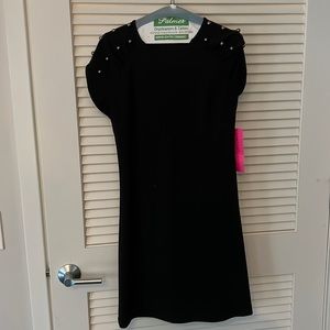 Betsey Johnson black mini sleeved dress